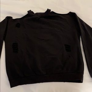 Black crew neck